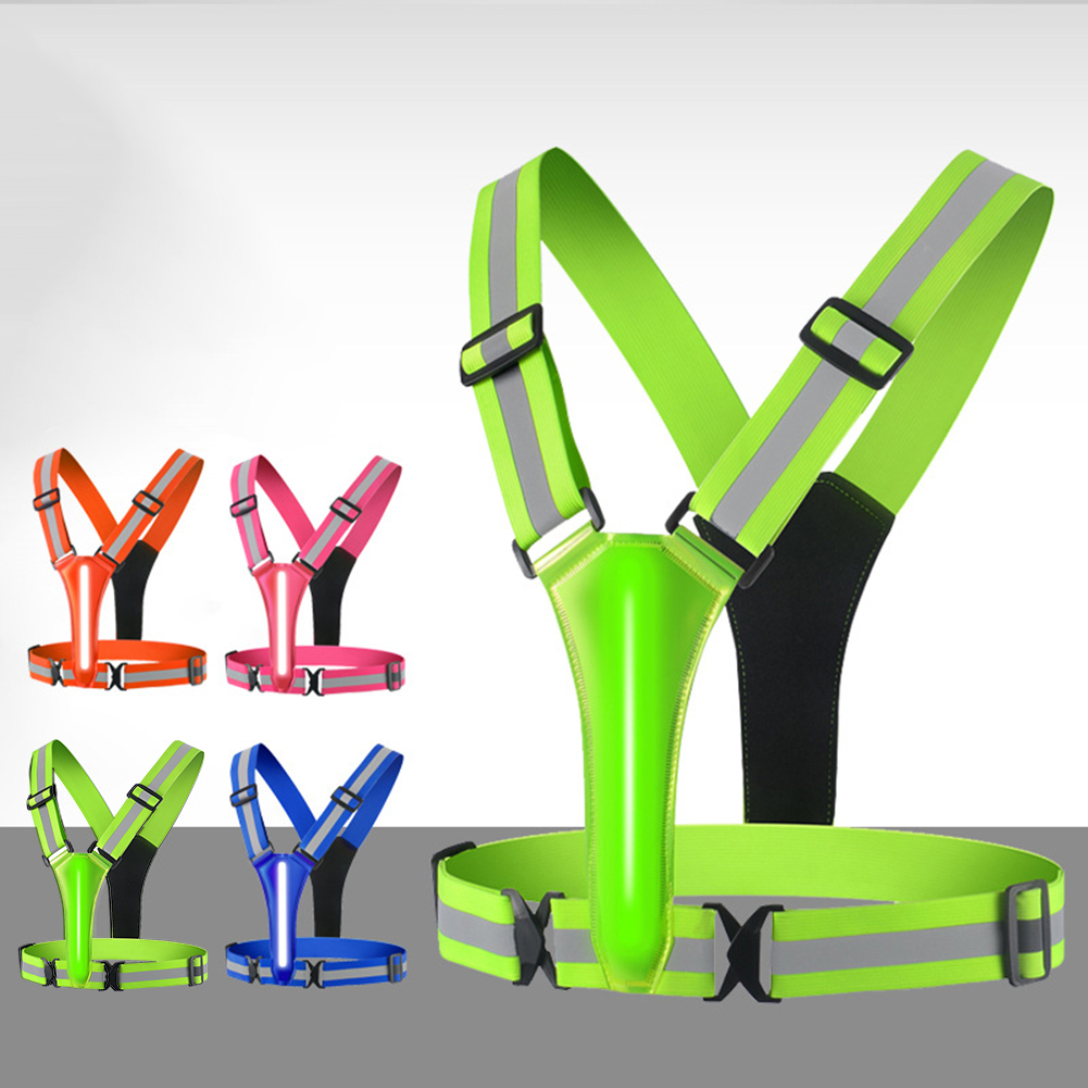 Summer Nights Clothing - LED Running Vest USB Rechargeable Reflective