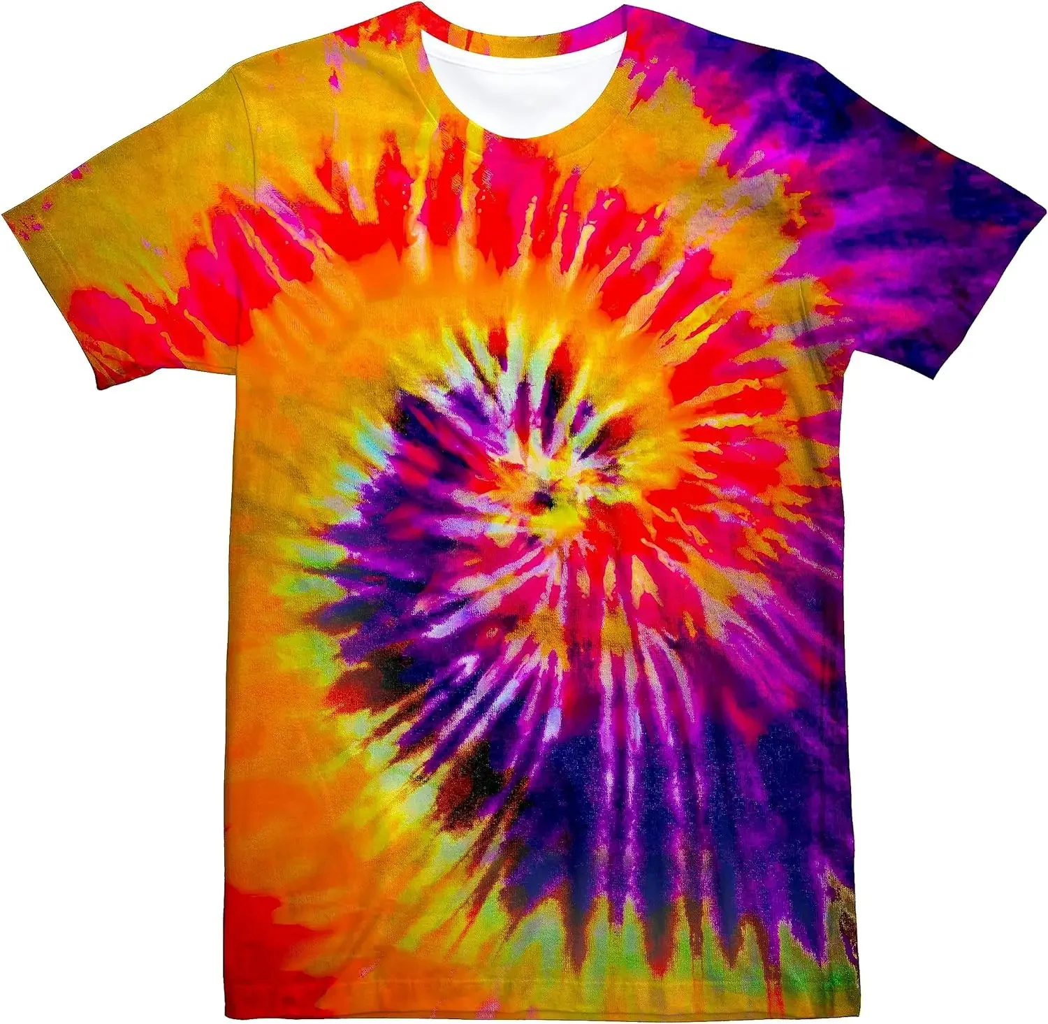 Summer Clothing For 60 Year Old Woman - Unisex Retro Tie Dye t shirt