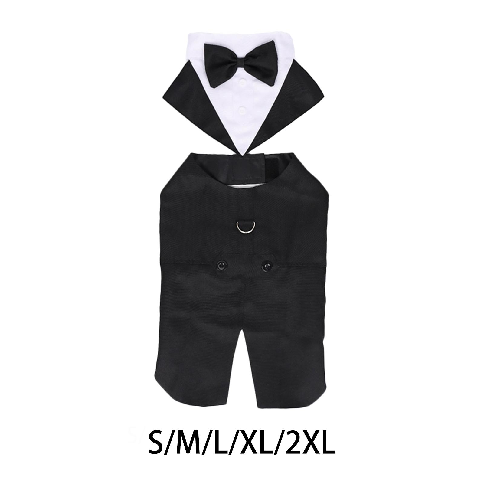 Summer Dog Clothing - Pet Dog Tuxedo Costume with Collar