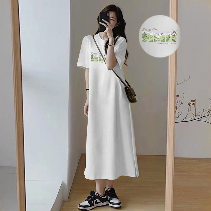 Summer Upf Clothing - Plus Size Women T Shirt Dress