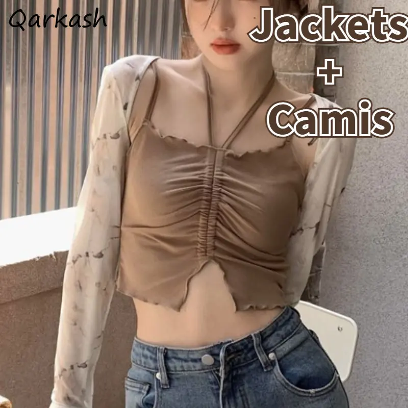 Summer Clothing Young Women - Sets Women Halter Sexy Crop Tops