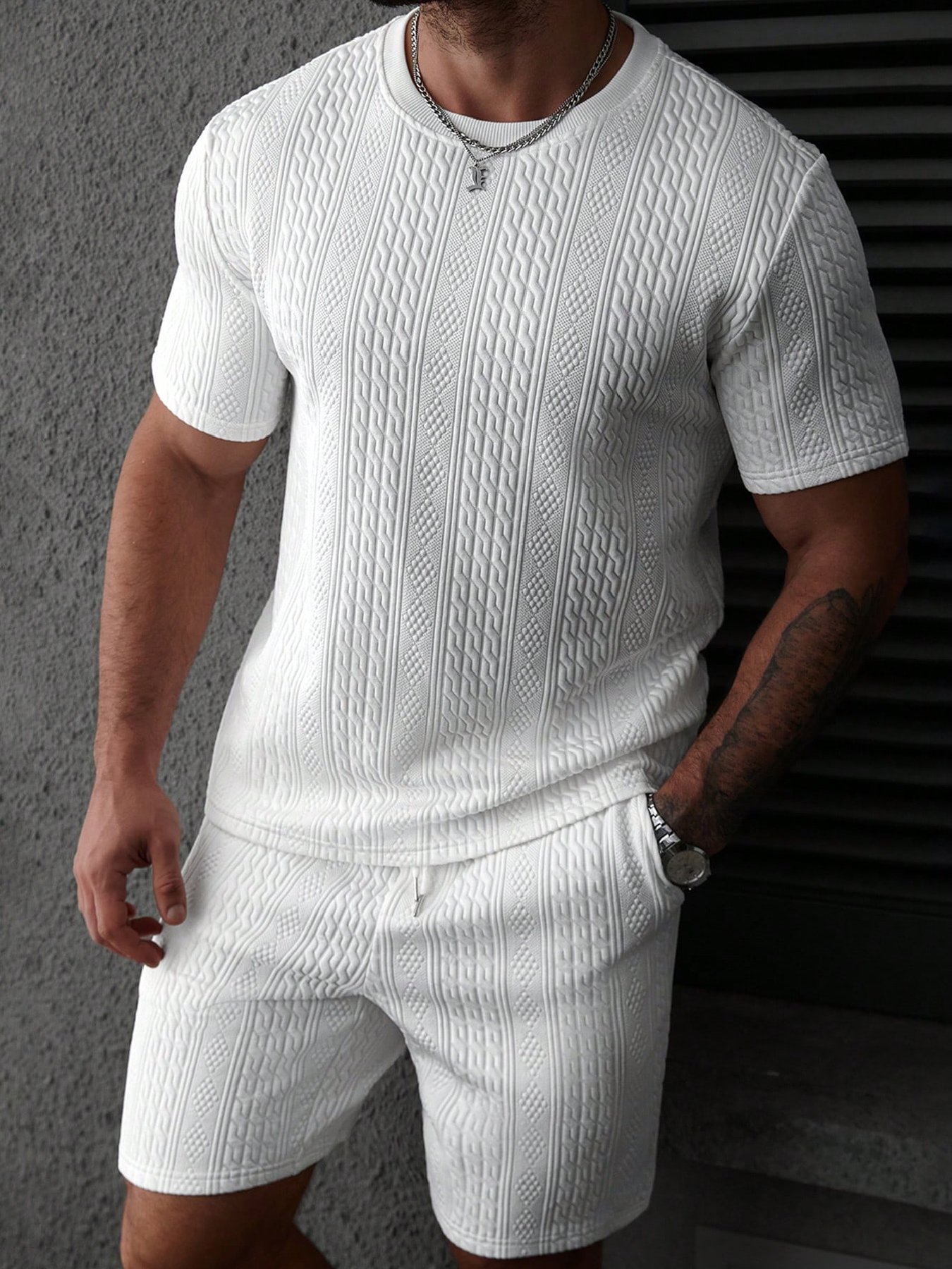 Summer Clothing Trends - Casual men's polo shirt set, soft