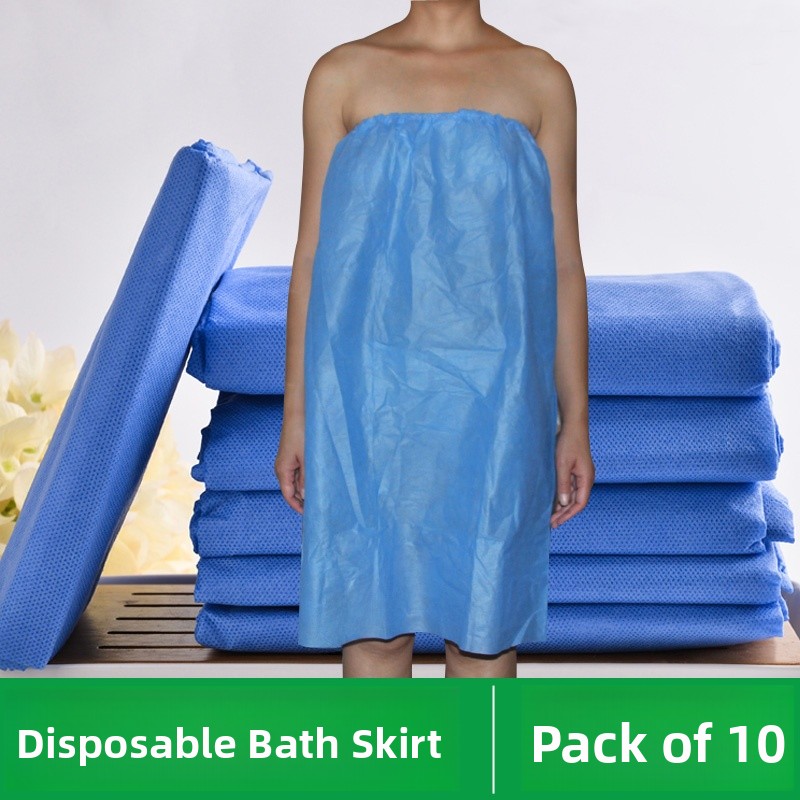 Summer Nights Clothing - Disposable Non-woven Fabric Bath Robe Women's