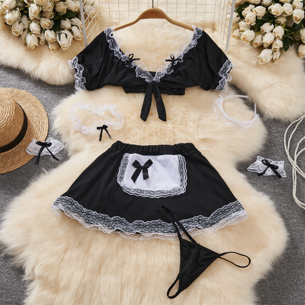 Summer Clothing Bundle - V-Neck Crop Top Elastic Waist A-Line