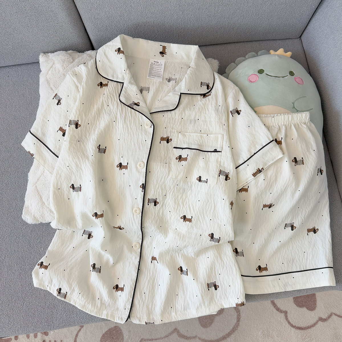 Summer Clothing Bundle - Women's Summer Pajamas, Thin Polka Dot