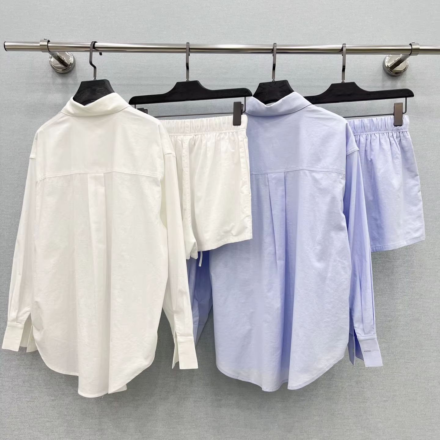 Summer Clothing Material - Woman Clothing Shirt Shorts Set Minimalist