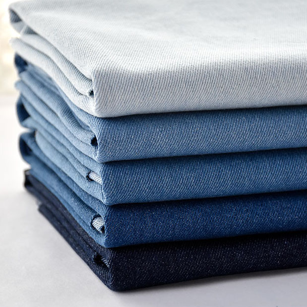 Summer Clothing Material - 50*150cm Washed Denim Fabrics Pure Cotton
