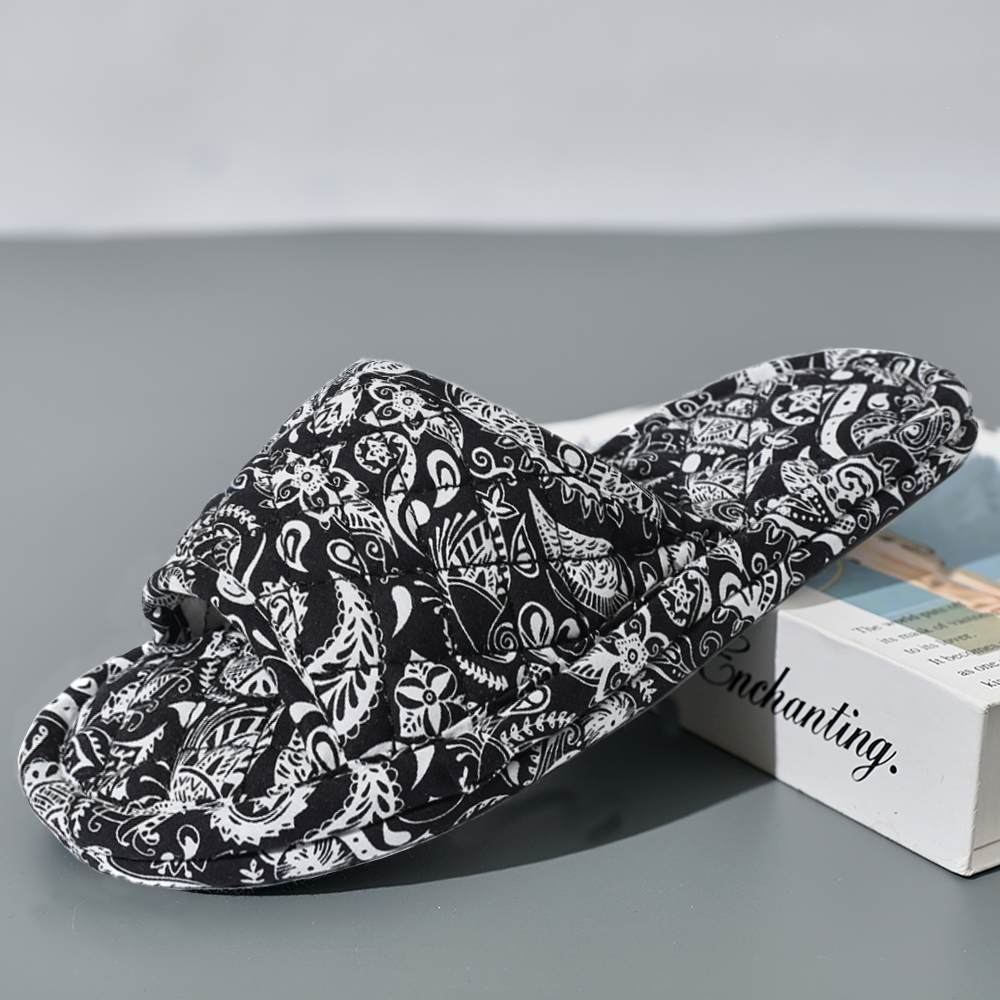 Summer Cloth - Women Home Slippers Soft Cotton Floral