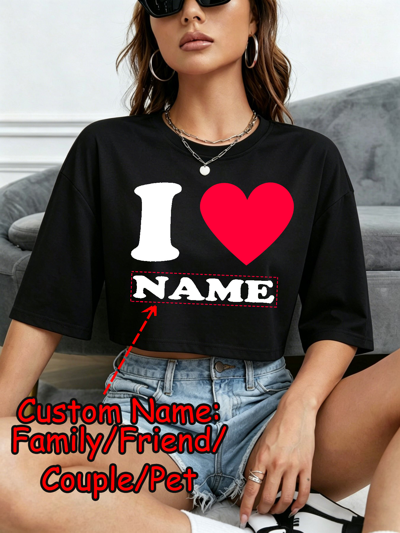 Summer Clothing Name - DIY Custom Name Couple Summer Women