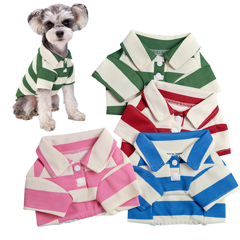 Summer Dog Clothing - Pet Dog Polo Shirt Summer Dog