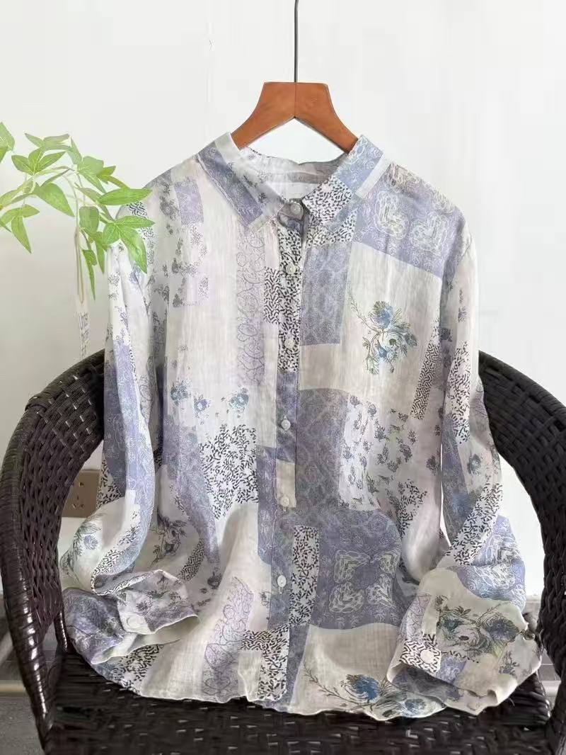 Summer Clothing Japan - 100% Ramie linen shirts and blouses