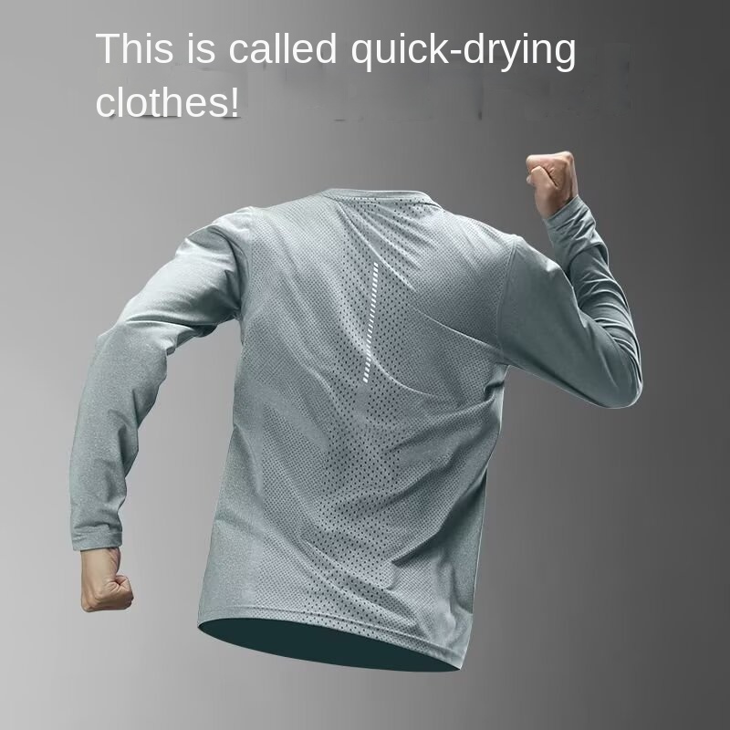 Summer Outdoor Clothing - Men's Long Sleeve Quick-Dry Sports Top