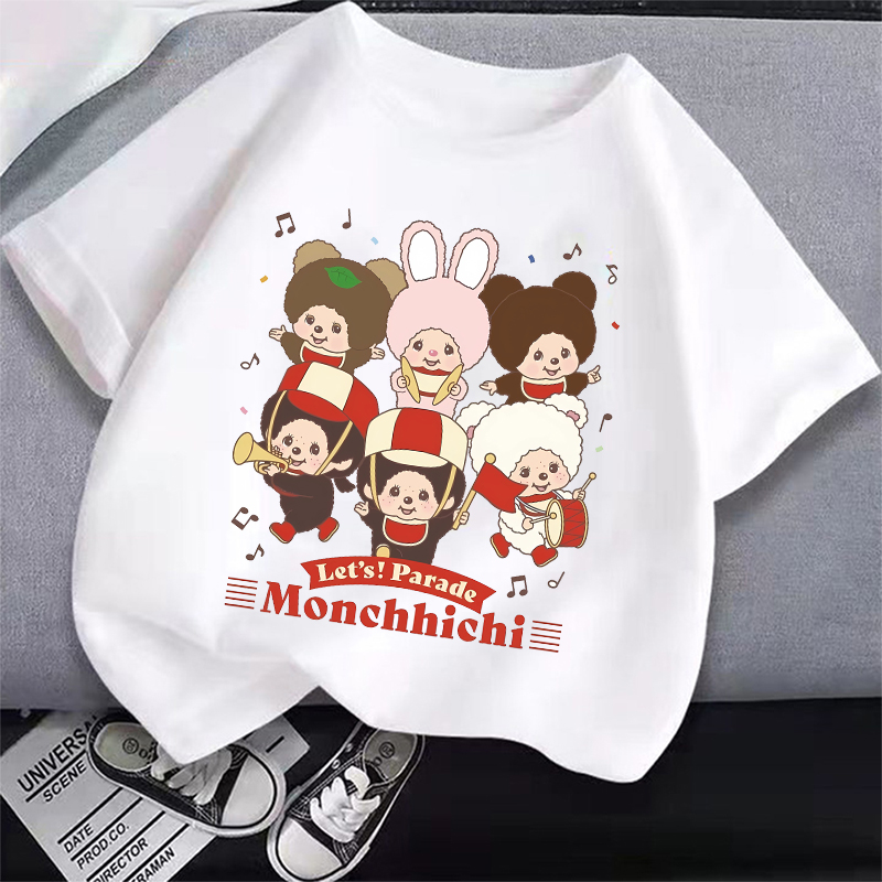 Summer Clothing Cartoon - MONCHHICHI Short Sleeve T Shirt for
