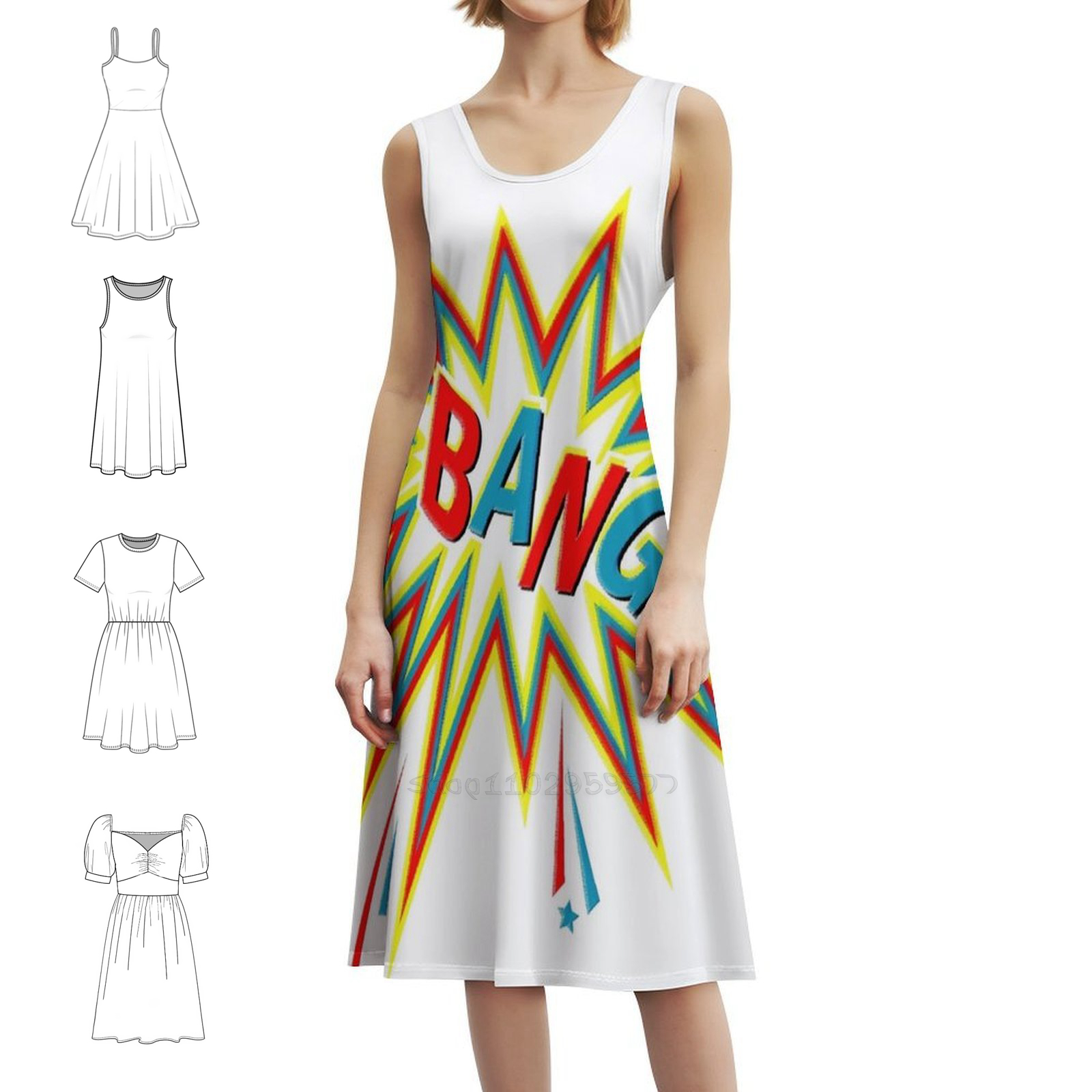 Summer Clothing Cartoon - Bang Boho Chic Dress Elegant Fashion