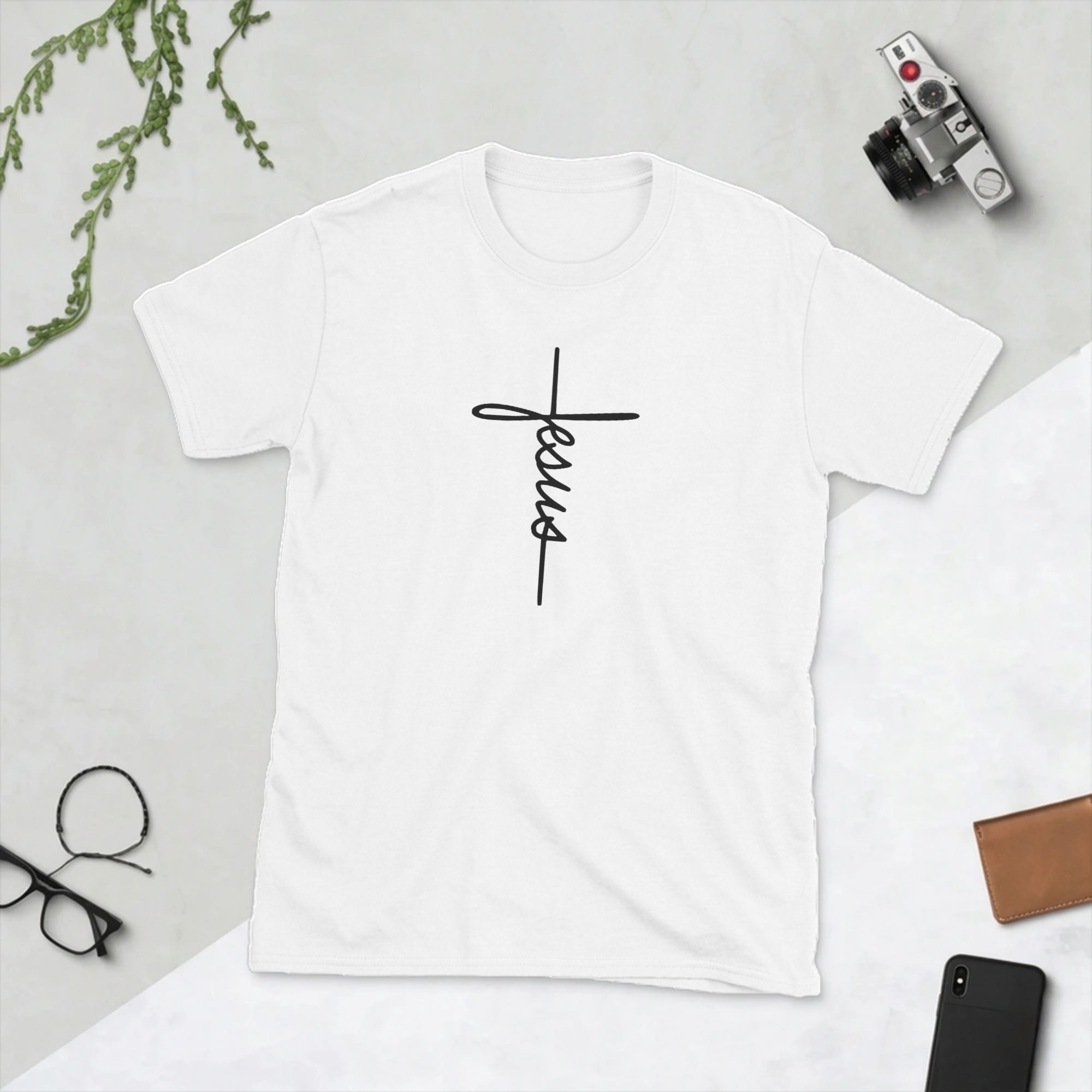 Men T-Shirts Jesus Name as a C - Summer Clothing Name avaliação e preço