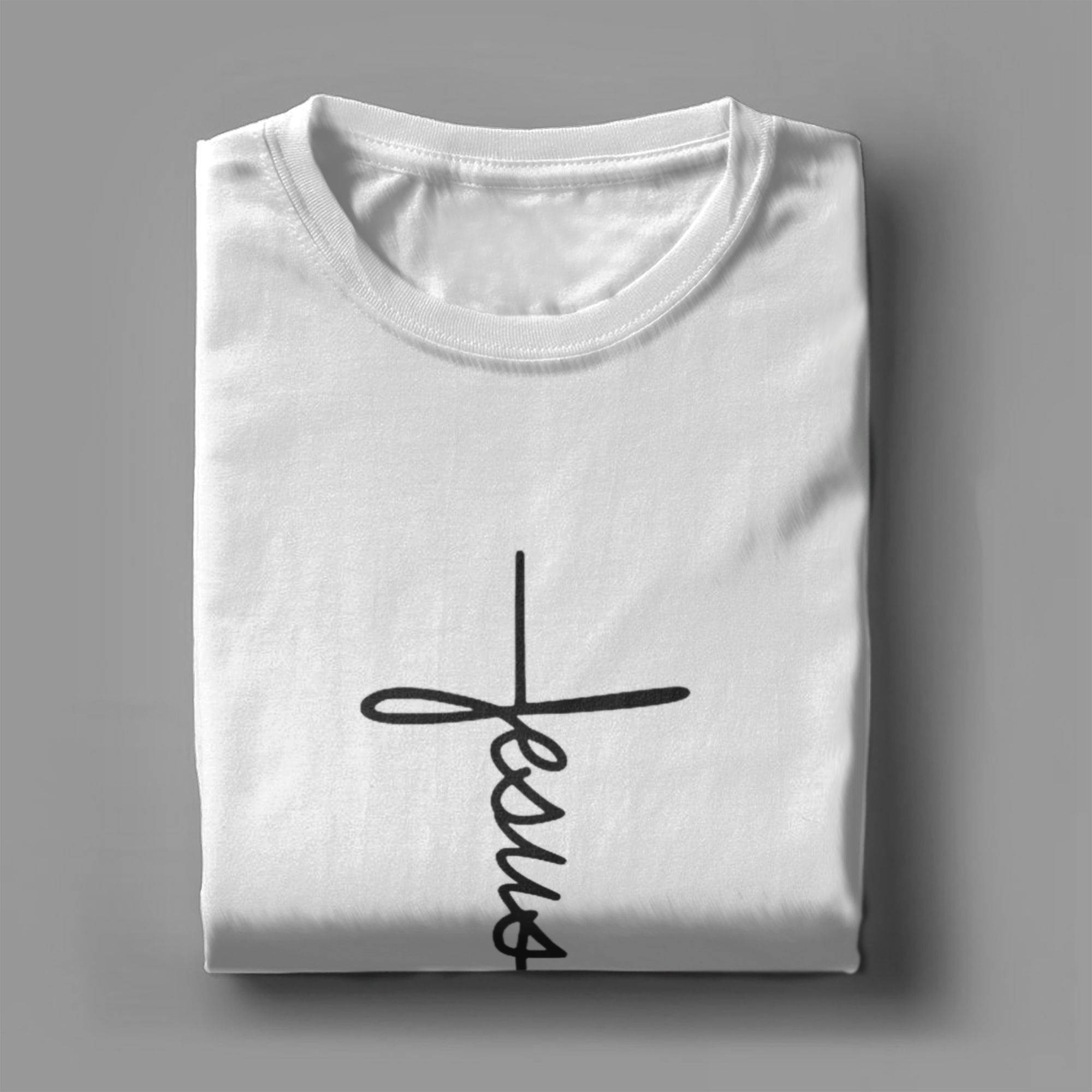 Men T-Shirts Jesus Name as a C - Summer Clothing Name avaliação e preço