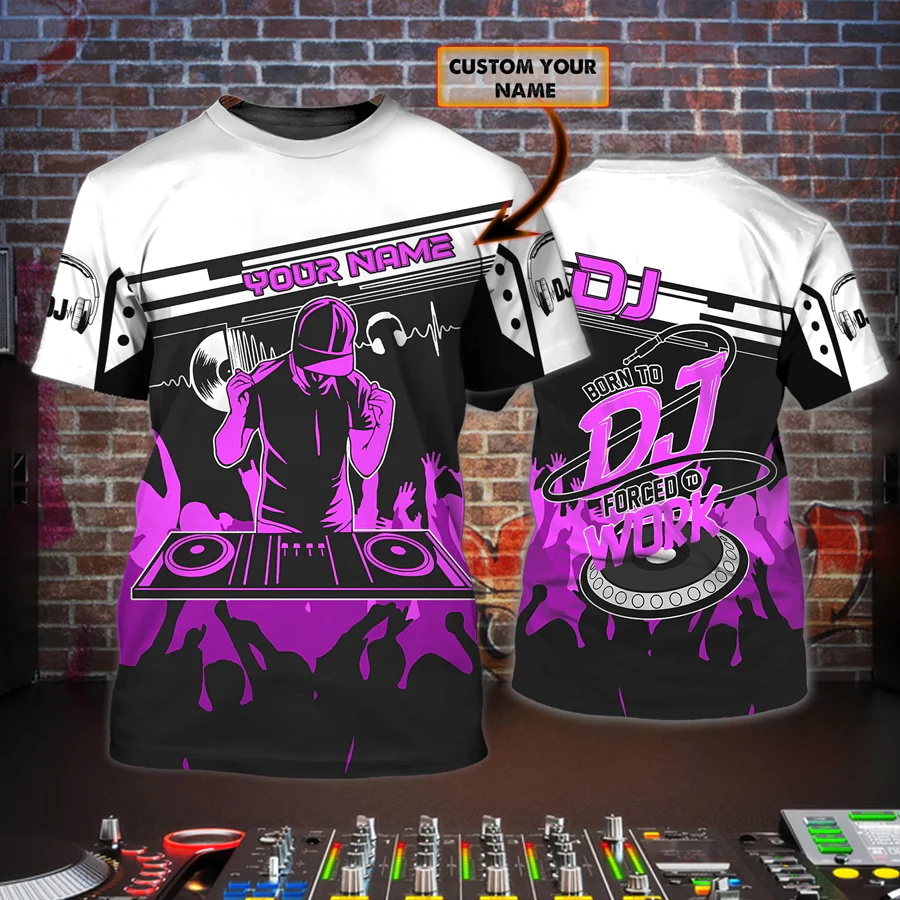 Newest Summer Men's T-shirt DJ - Summer Clothing Name avaliação e preço