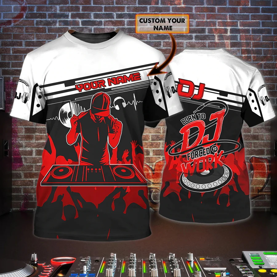 Newest Summer Men's T-shirt DJ - Summer Clothing Name avaliação e preço