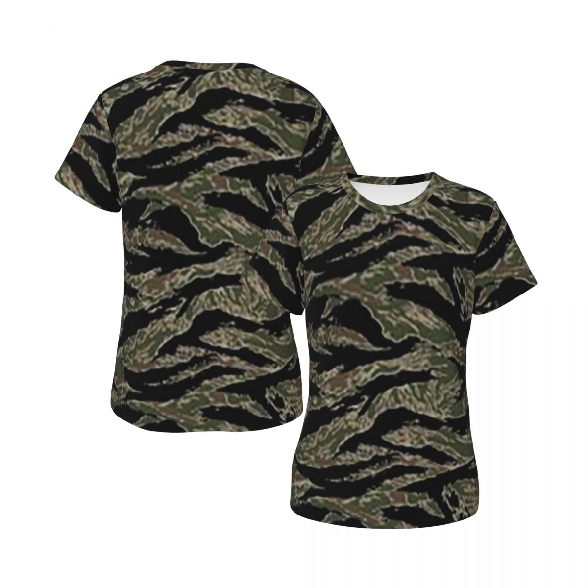 Tiger Stripe Camouflage Milita - Summer Clothing For 60 Year Old Woman avaliação e preço