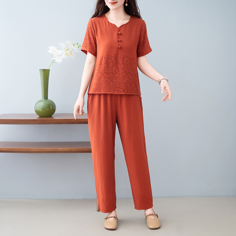 Middle-Aged And Elderly Women' - Summer Clothing For 60 Year Old Woman avaliação e preço