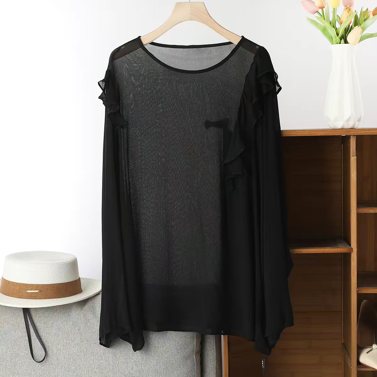 French Elegant Long Sleeve Ruf - Summer Clothing Styles For Women avaliação e preço