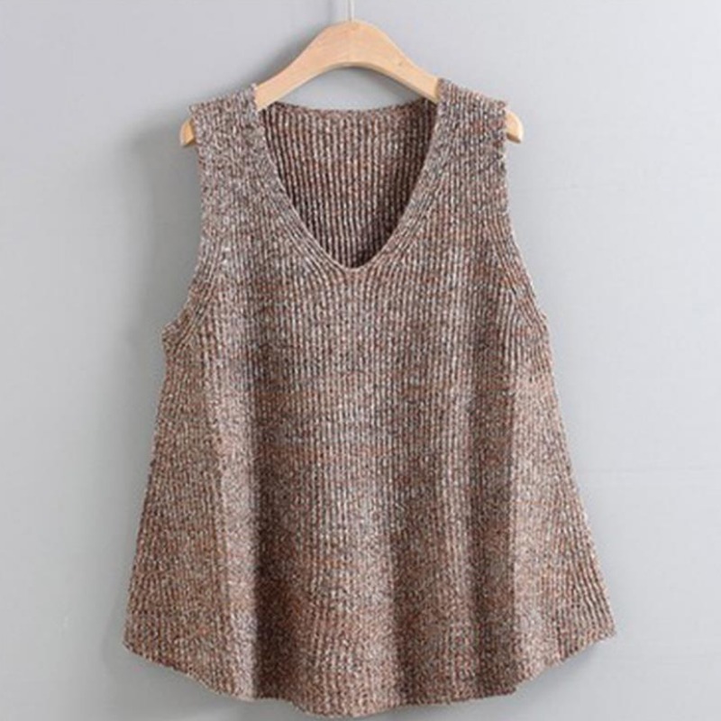 Loose Sweater Vest for Women F - Summer Clothing Young Women avaliação e preço
