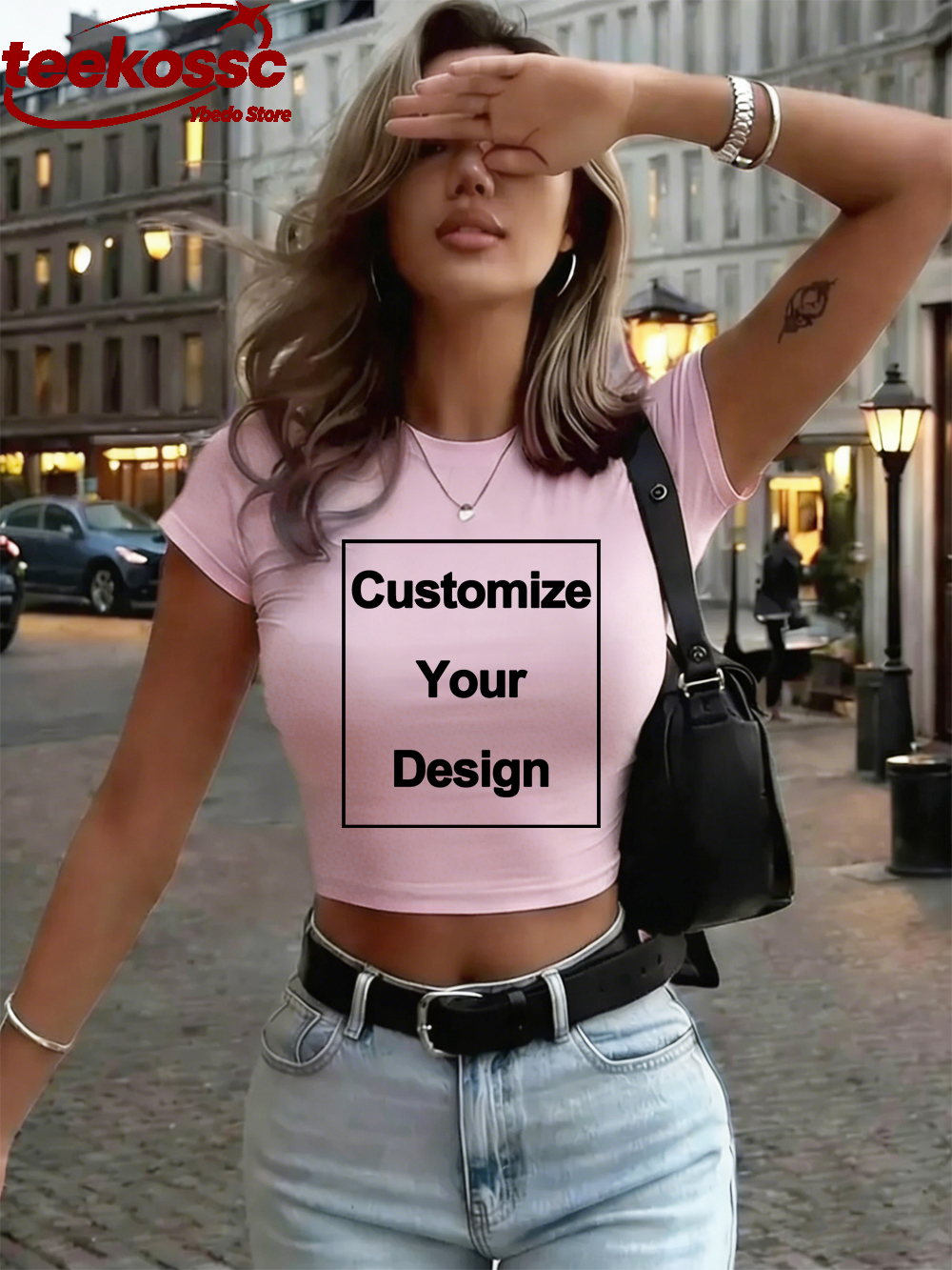 Custom Womens Cotton Crop Tops - Summer Clothing Bundle avaliação e preço
