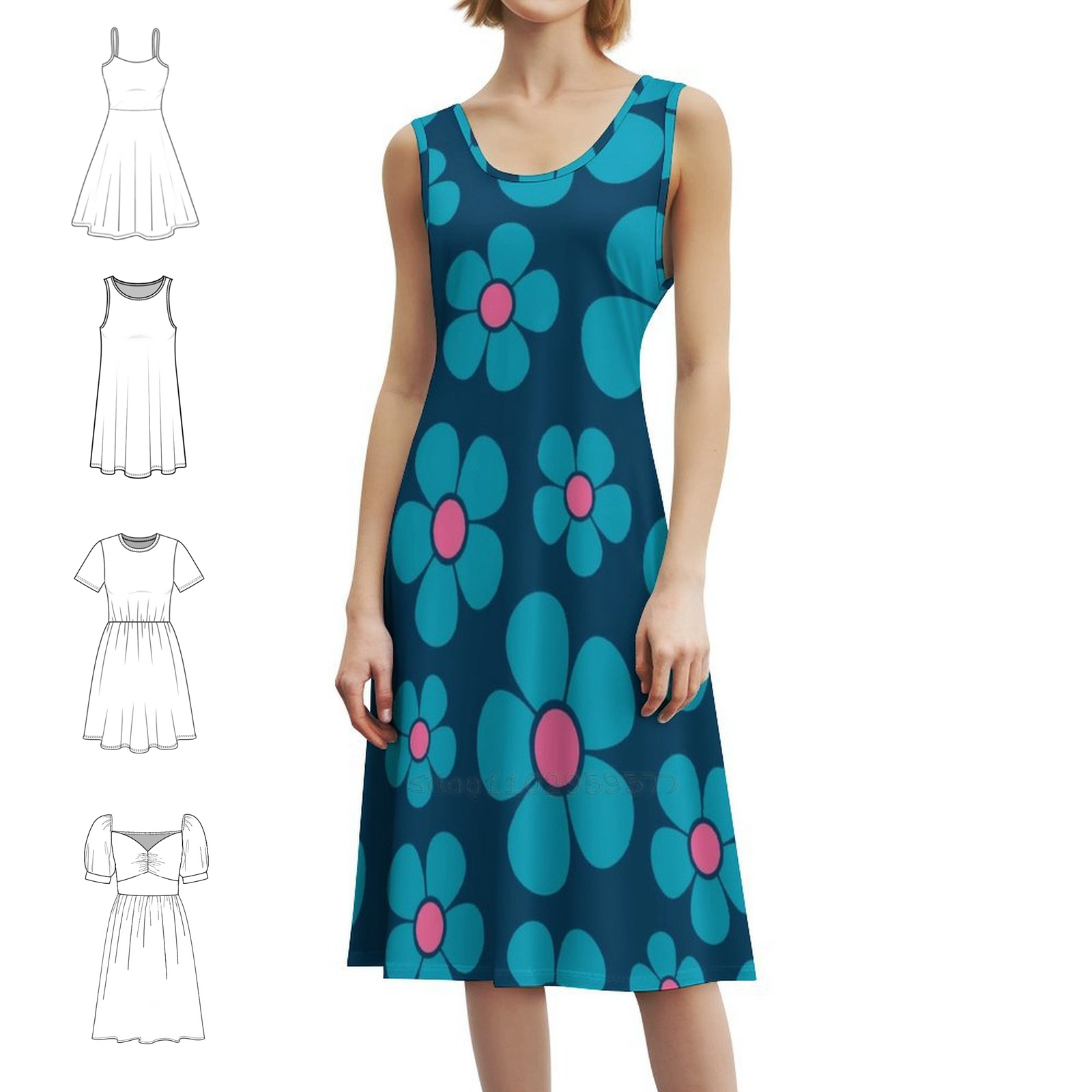Reto 1960S Style Mid Mod Flora - Summer Clothing Styles For Women avaliação e preço