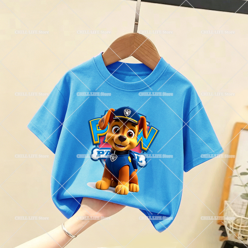 Paw Patrols Children T Shirt C - Summer Dog Clothing avaliação e preço