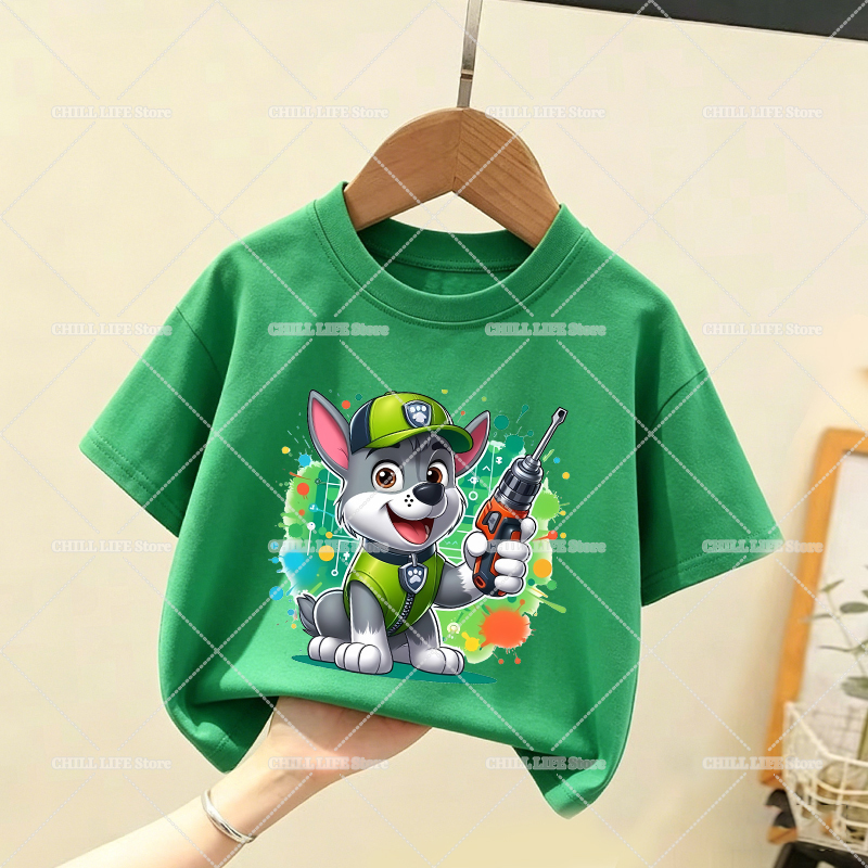 Paw Patrols Children T Shirt C - Summer Dog Clothing avaliação e preço