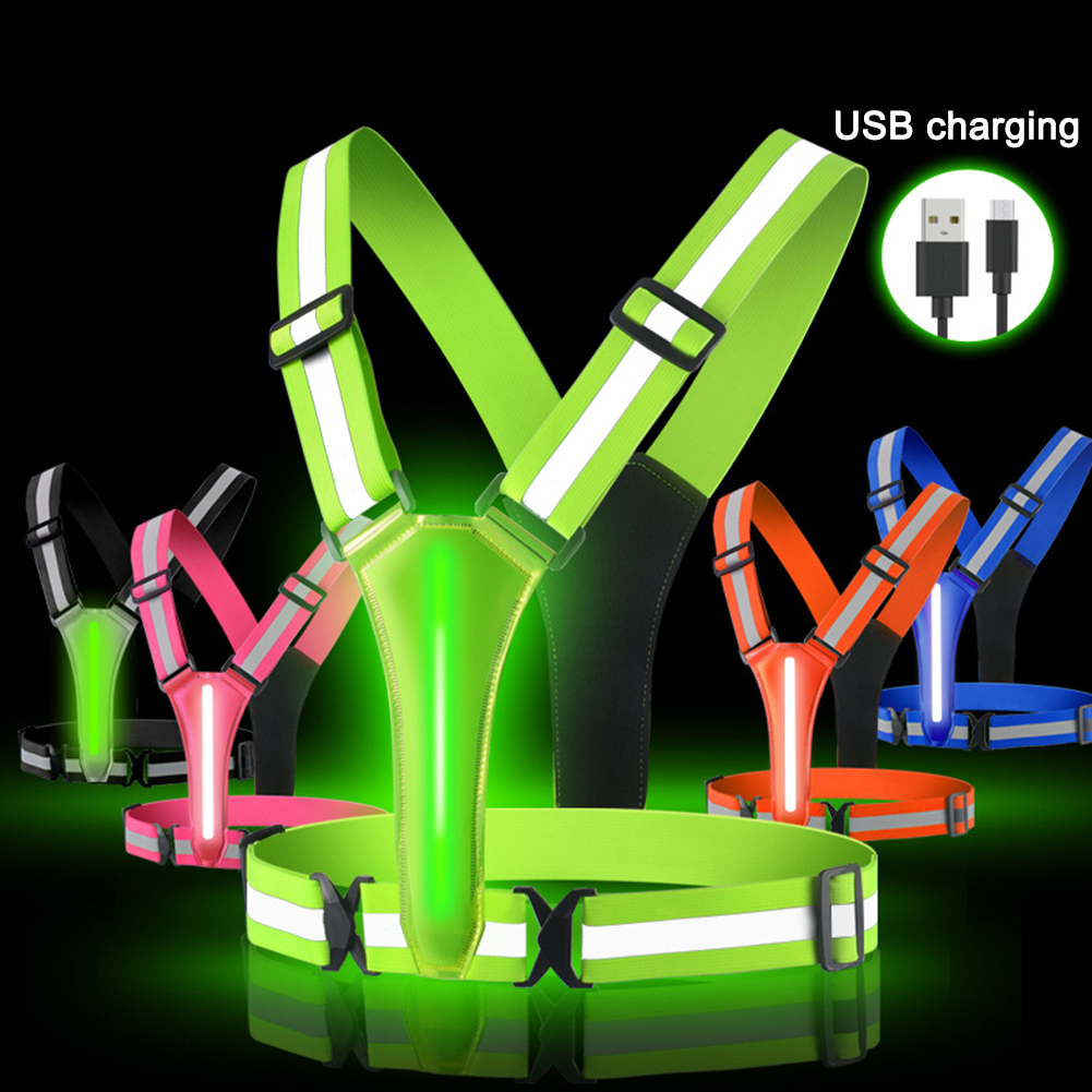 LED Running Vest USB Rechargea - Summer Nights Clothing avaliação e preço