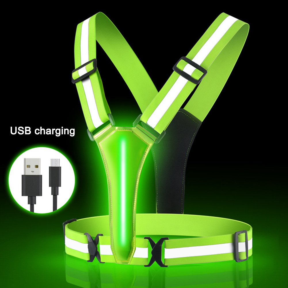 LED Running Vest USB Rechargea - Summer Nights Clothing avaliação e preço