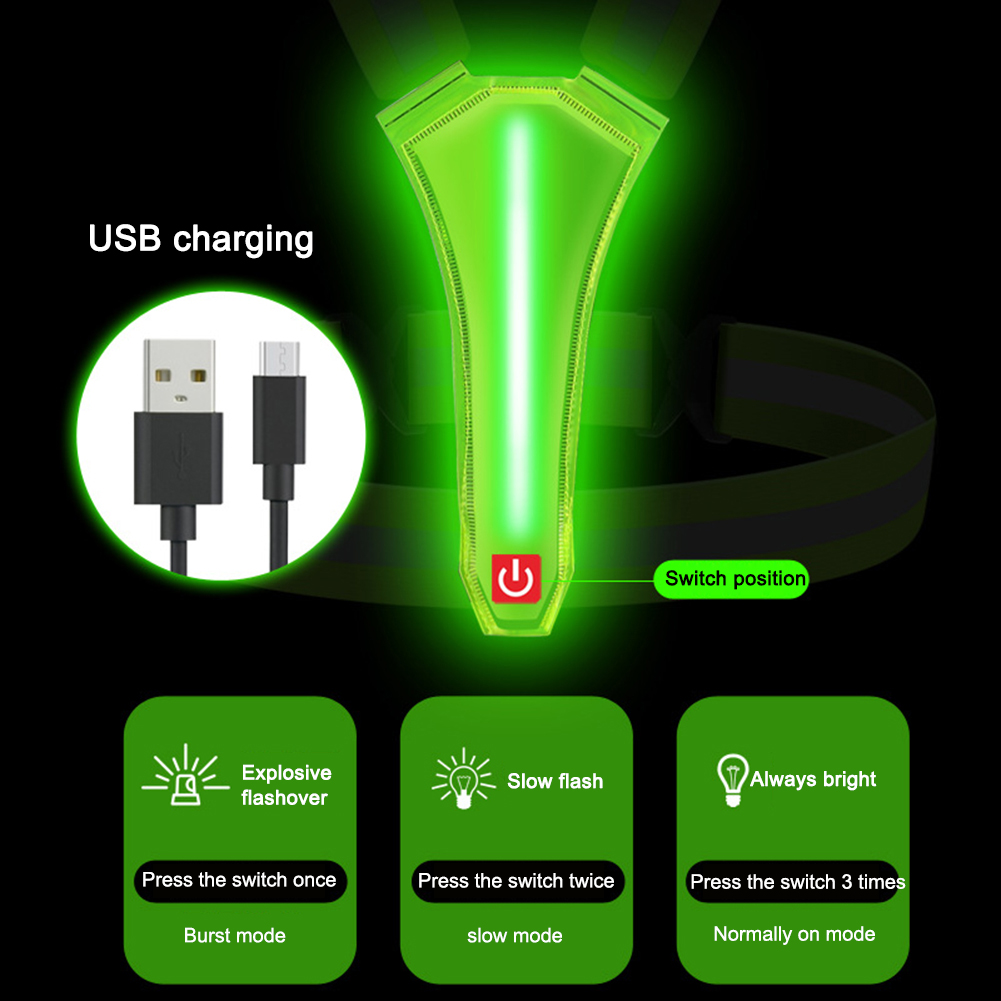 LED Running Vest USB Rechargea - Summer Nights Clothing avaliação e preço