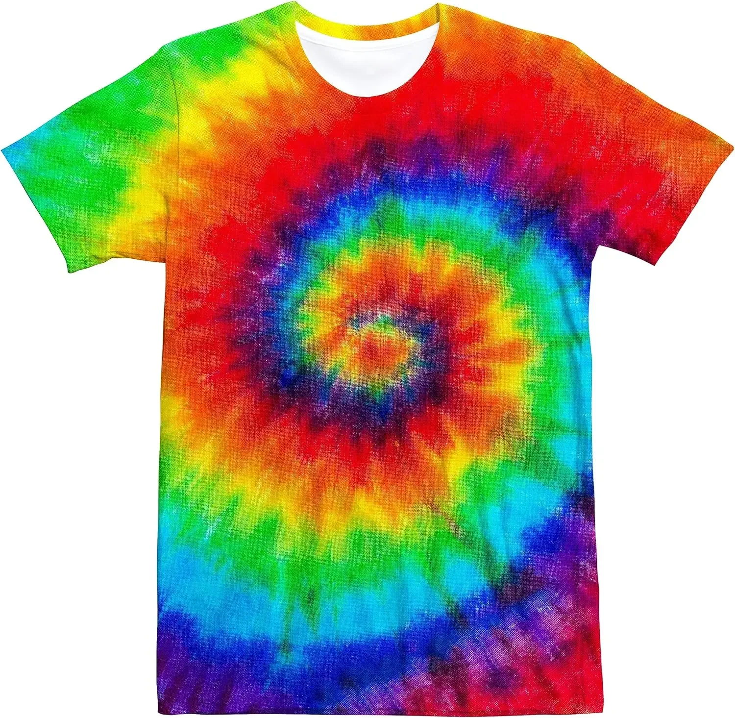 Unisex Retro Tie Dye t shirt f - Summer Clothing For 60 Year Old Woman avaliação e preço
