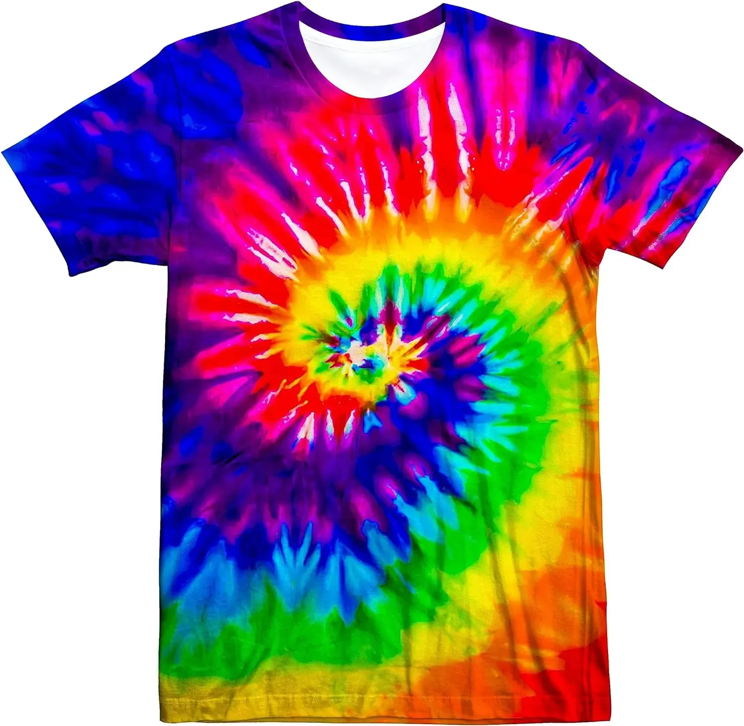 Unisex Retro Tie Dye t shirt f - Summer Clothing For 60 Year Old Woman avaliação e preço