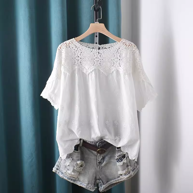 2026 Hollow Out Lace Patchwork - Summer Clothing Japan avaliação e preço