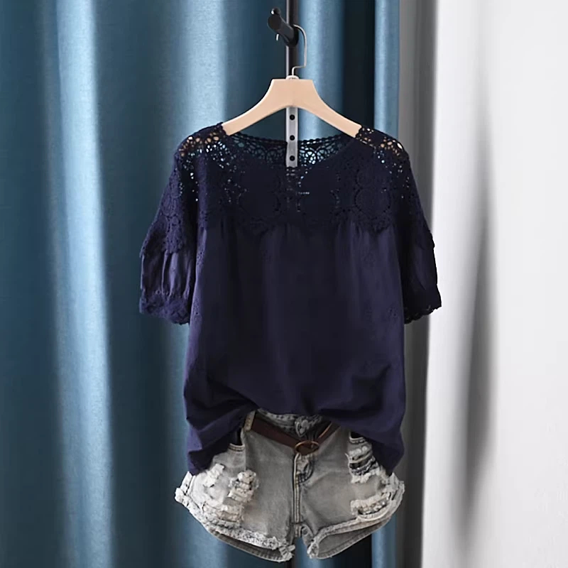 2026 Hollow Out Lace Patchwork - Summer Clothing Japan avaliação e preço