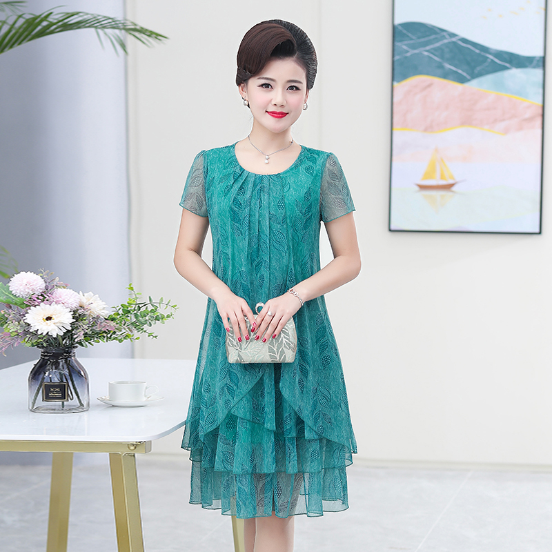Summer  Dress NEW Casual Short - Summer Clothing For 60 Year Old Woman avaliação e preço