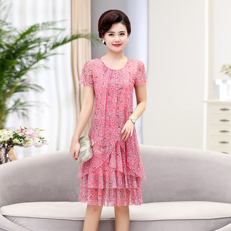 Summer  Dress NEW Casual Short - Summer Clothing For 60 Year Old Woman avaliação e preço