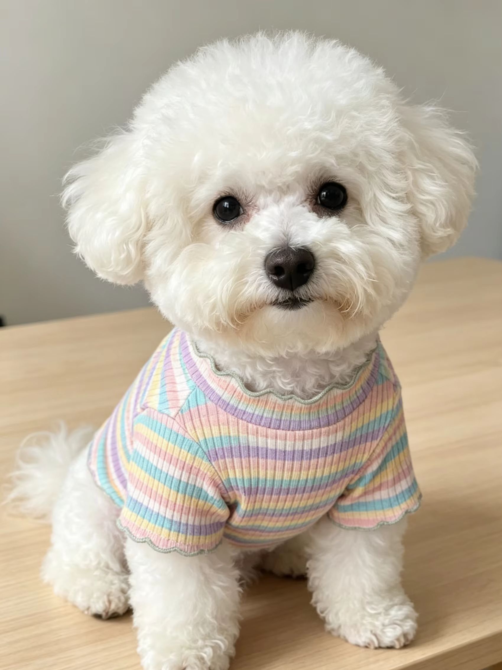 1PC Wide Elastic Stripes Pet D - Summer Dog Clothing avaliação e preço