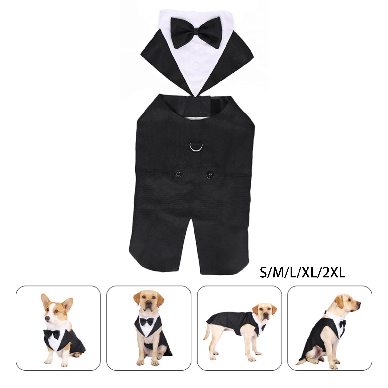 Pet Dog Tuxedo Costume with Co - Summer Dog Clothing avaliação e preço