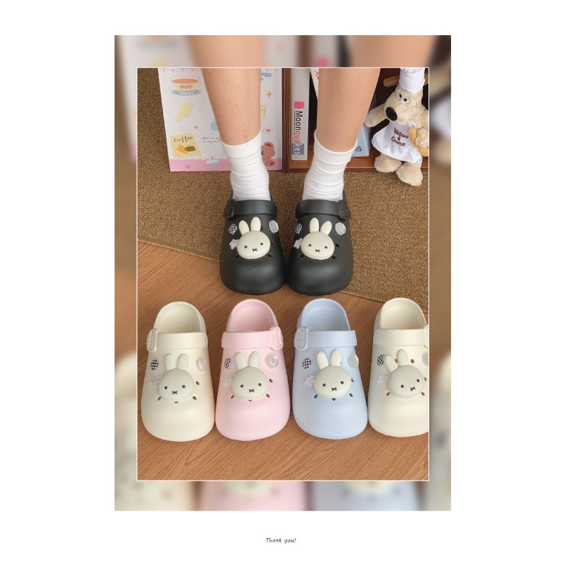Miffy Rabbit Thick soled Arch  - Summer Clothing Cartoon avaliação e preço