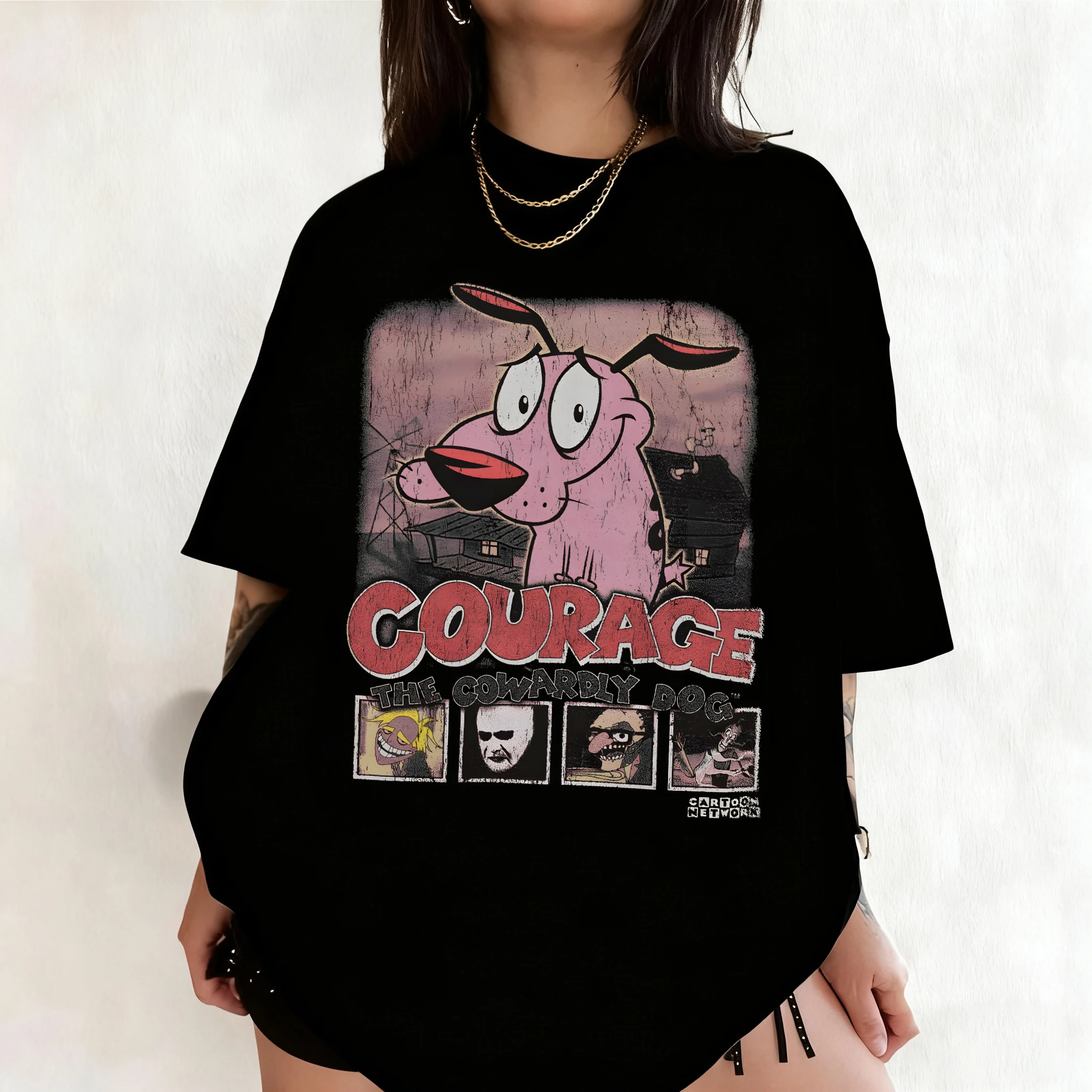 Summer Vintage Courage The Cow - Summer Clothing Cartoon avaliação e preço