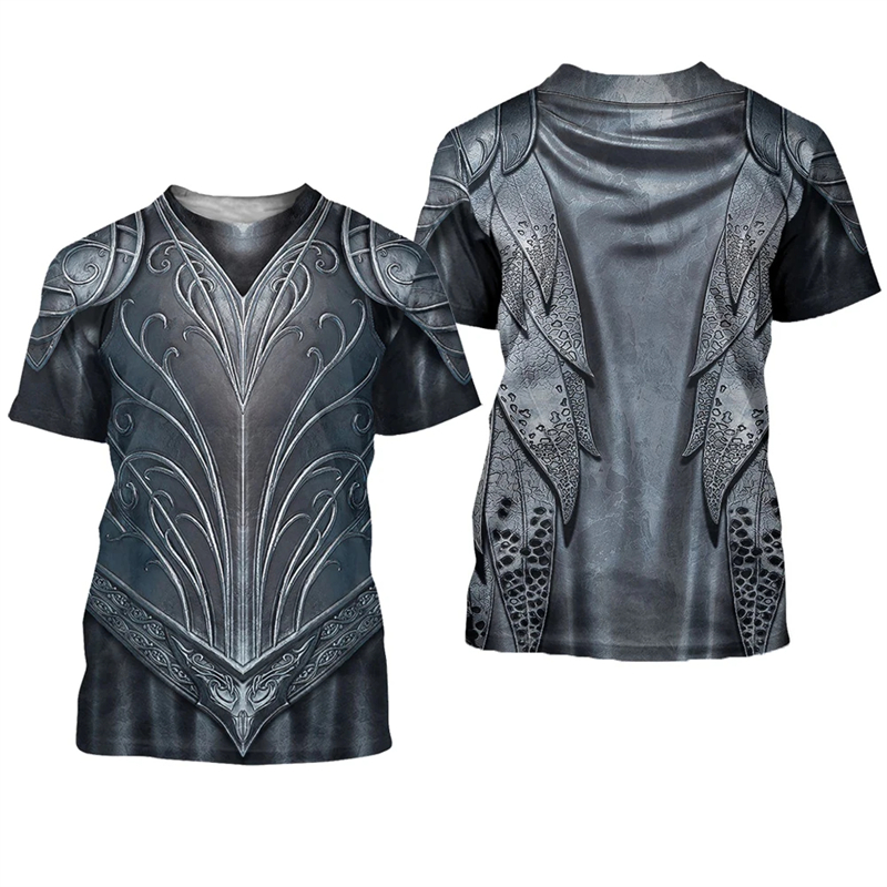 Knights Templar Graphic T-shir - Summer Knights Clothing avaliação e preço