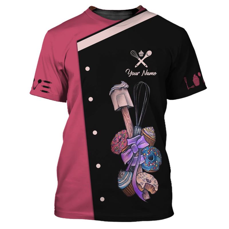 Custom Name Baker Graphic T Sh - Summer Clothing Name avaliação e preço