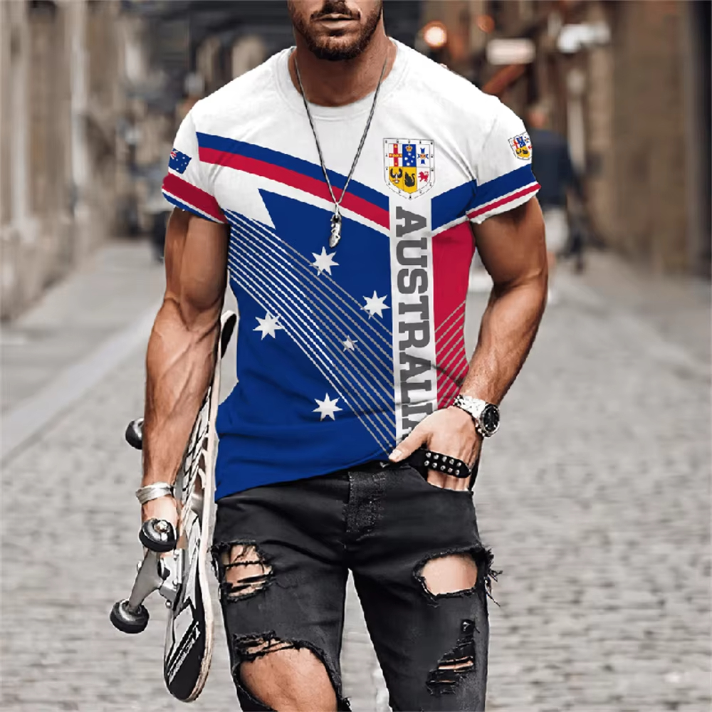 Men's T-Shirts Australia Graph - Summer Clothing Women Australia avaliação e preço