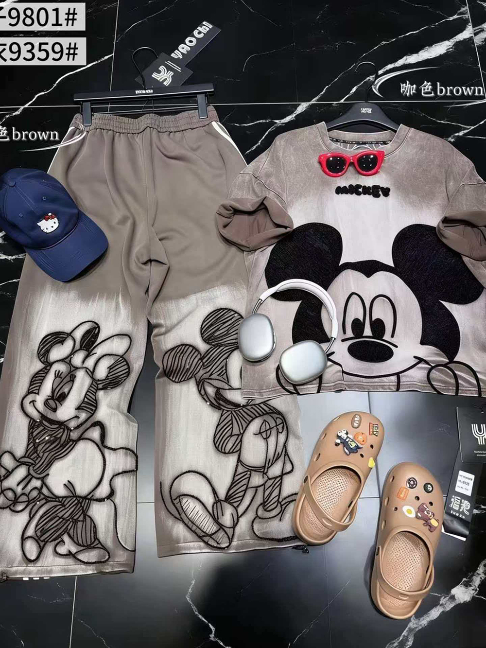 plus Size Mickey Cartoon Home  - Summer Clothing Bundle avaliação e preço