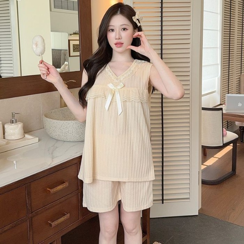 Plus Size Korean Sweet Pajamas - Summer Cloth avaliação e preço