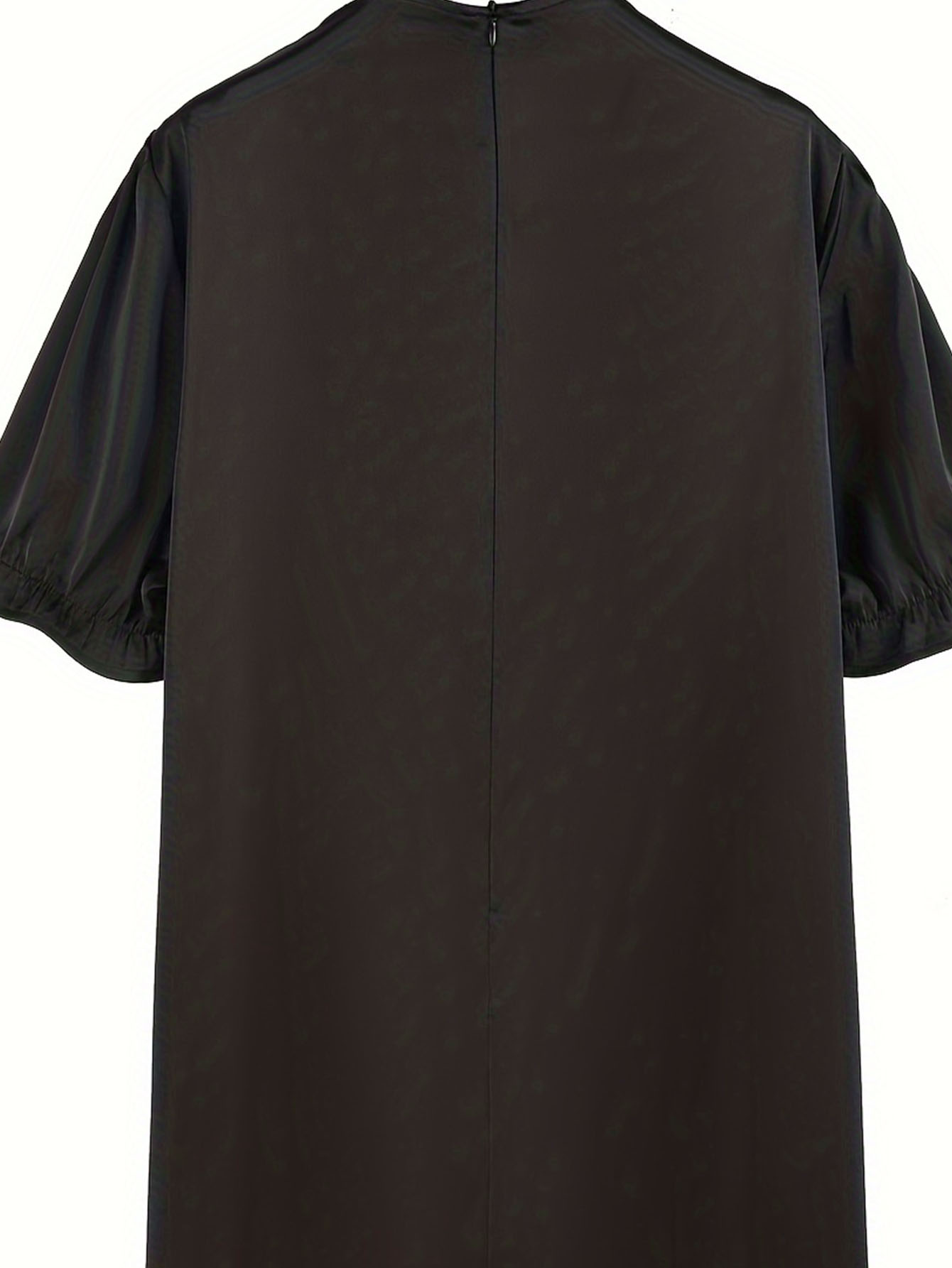 Plus Size Solid Ruched Dress,  - Summer Clothing For 60 Year Old Woman avaliação e preço