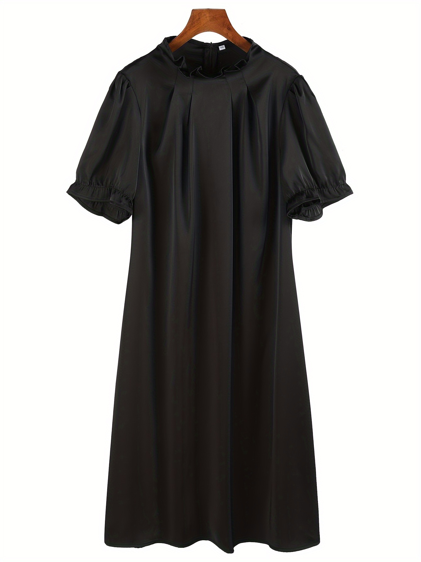 Plus Size Solid Ruched Dress,  - Summer Clothing For 60 Year Old Woman avaliação e preço